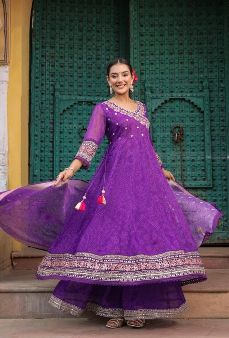 Stunning Anarkali set Festive wear